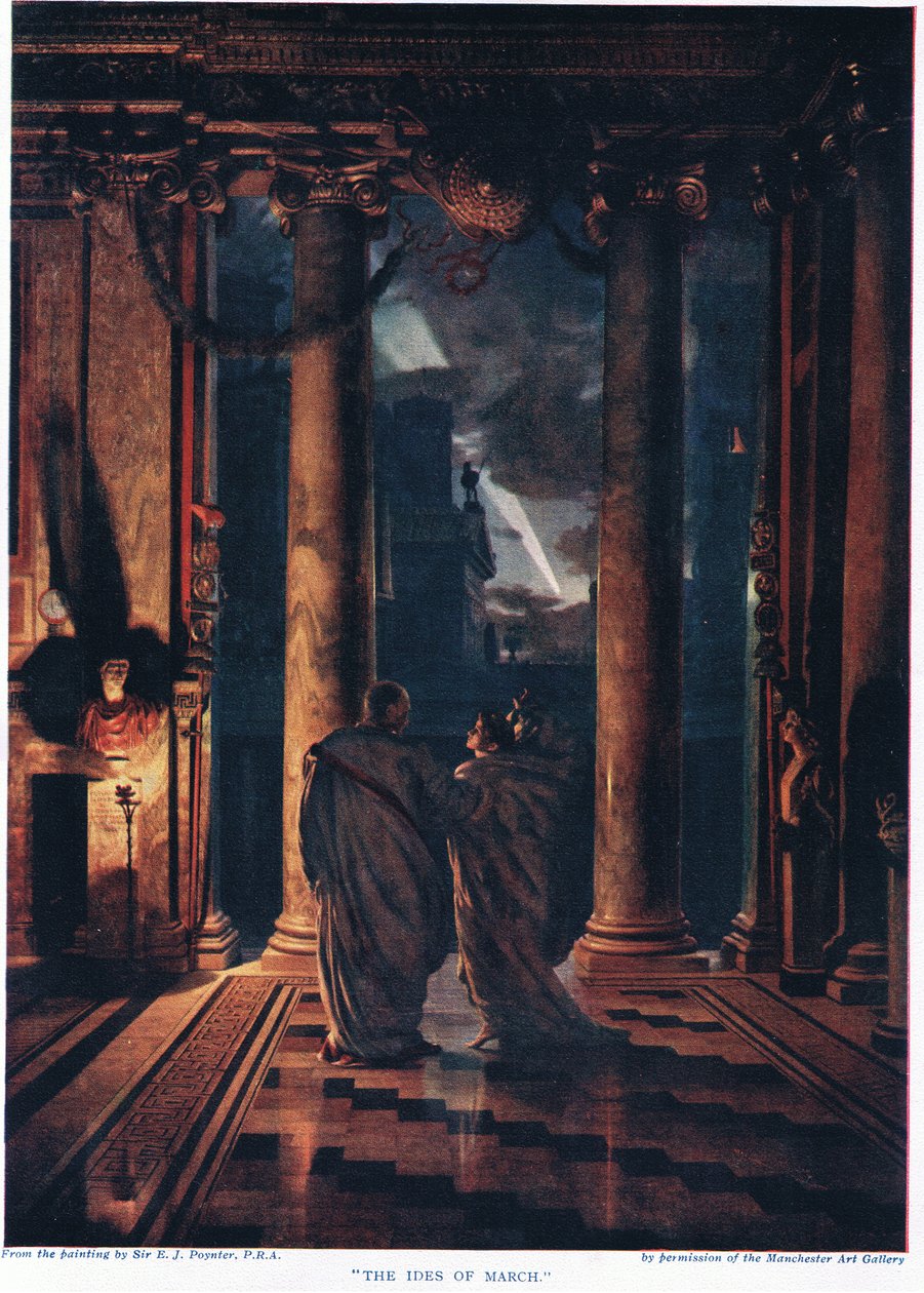 Idey března z „Hutchinsonových dějin národů“ od Edward John Poynter