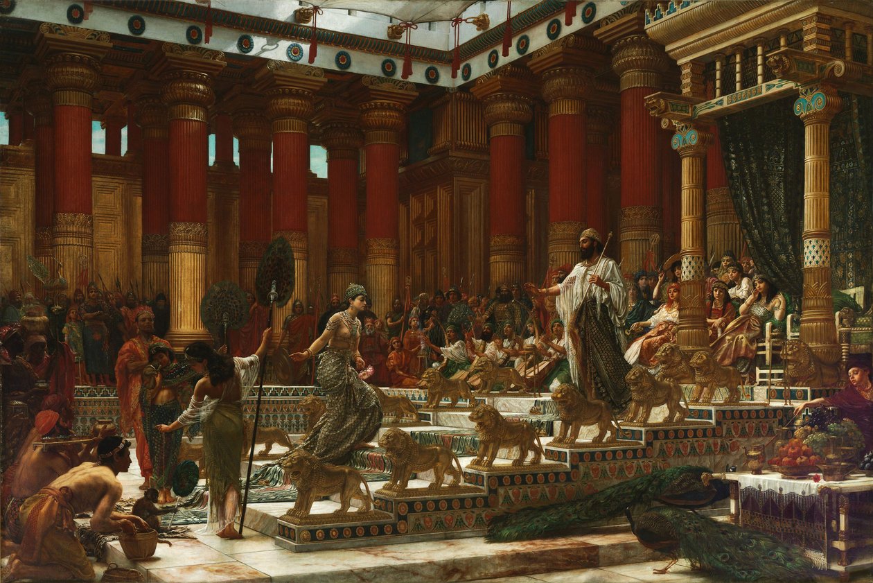 Návštěva královny ze Sáby u krále Šalamouna, 1890 od Edward John Poynter