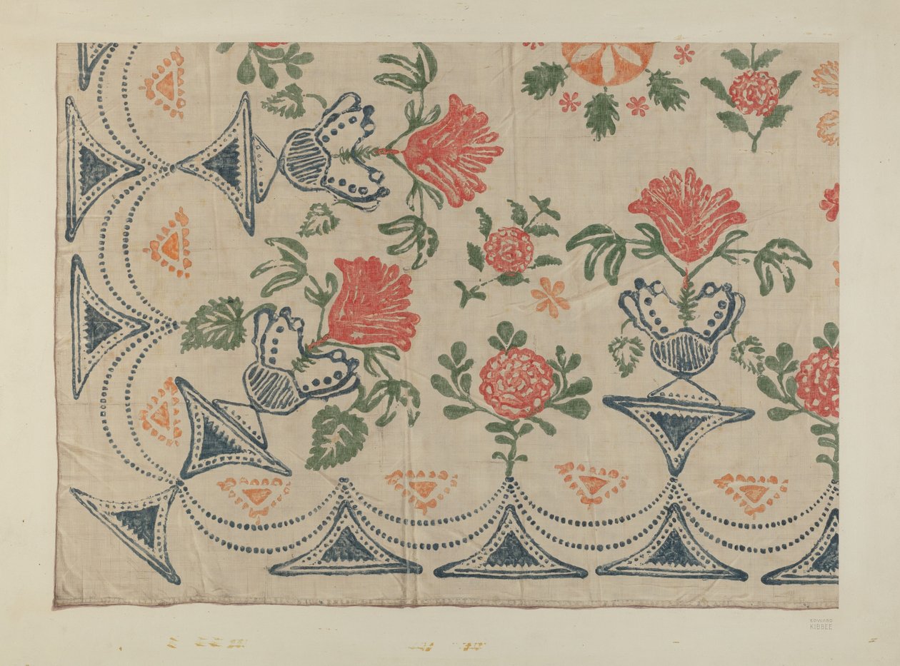 Tištěný textil od Edward Kibbee