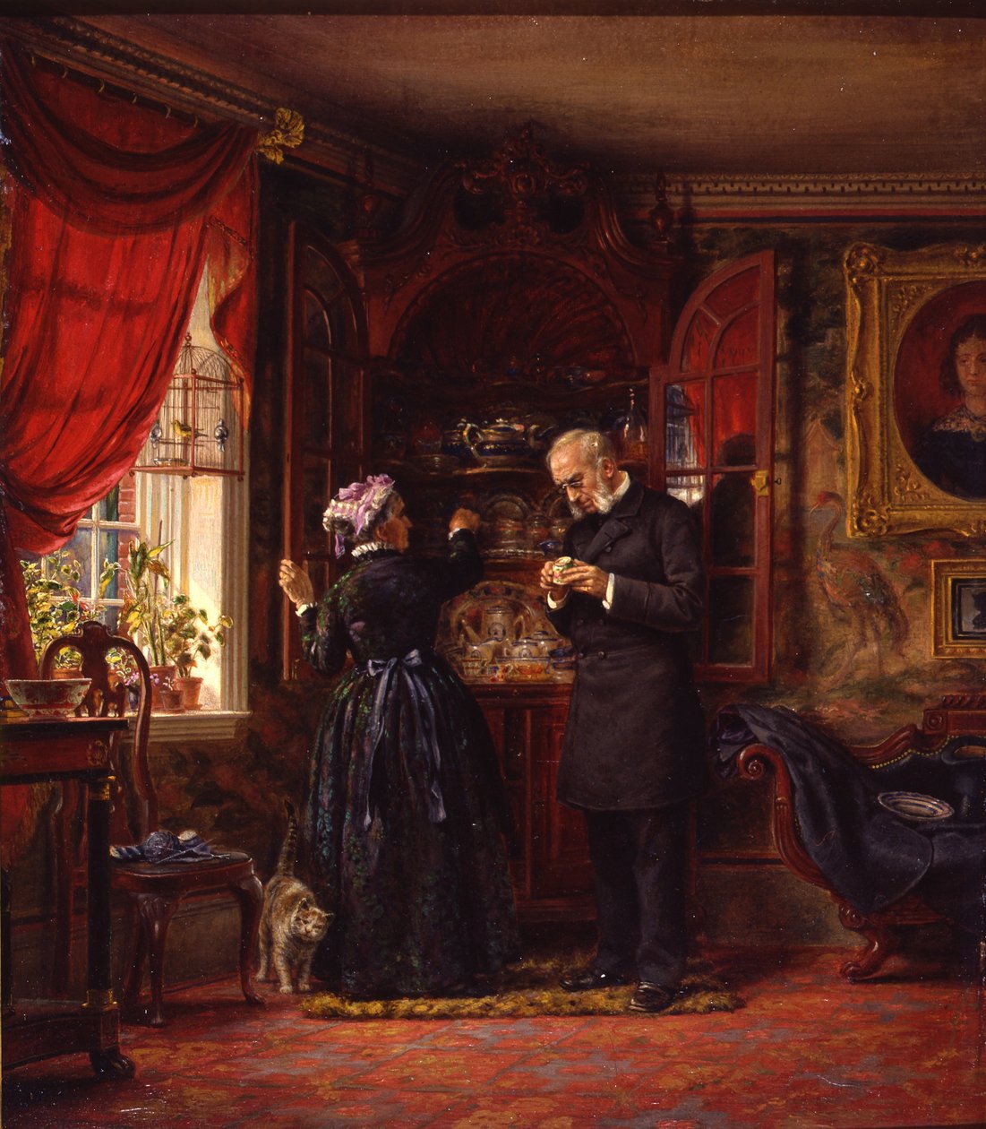 Milovník staré Číny, 1880 (olej na akademické desce) od Edward Lamson Henry