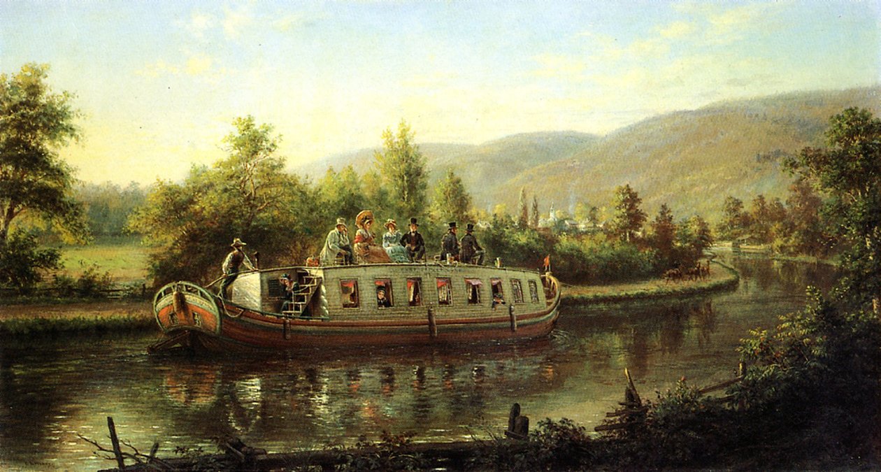 Rané dny rychlé přepravy (olej na plátně) od Edward Lamson Henry