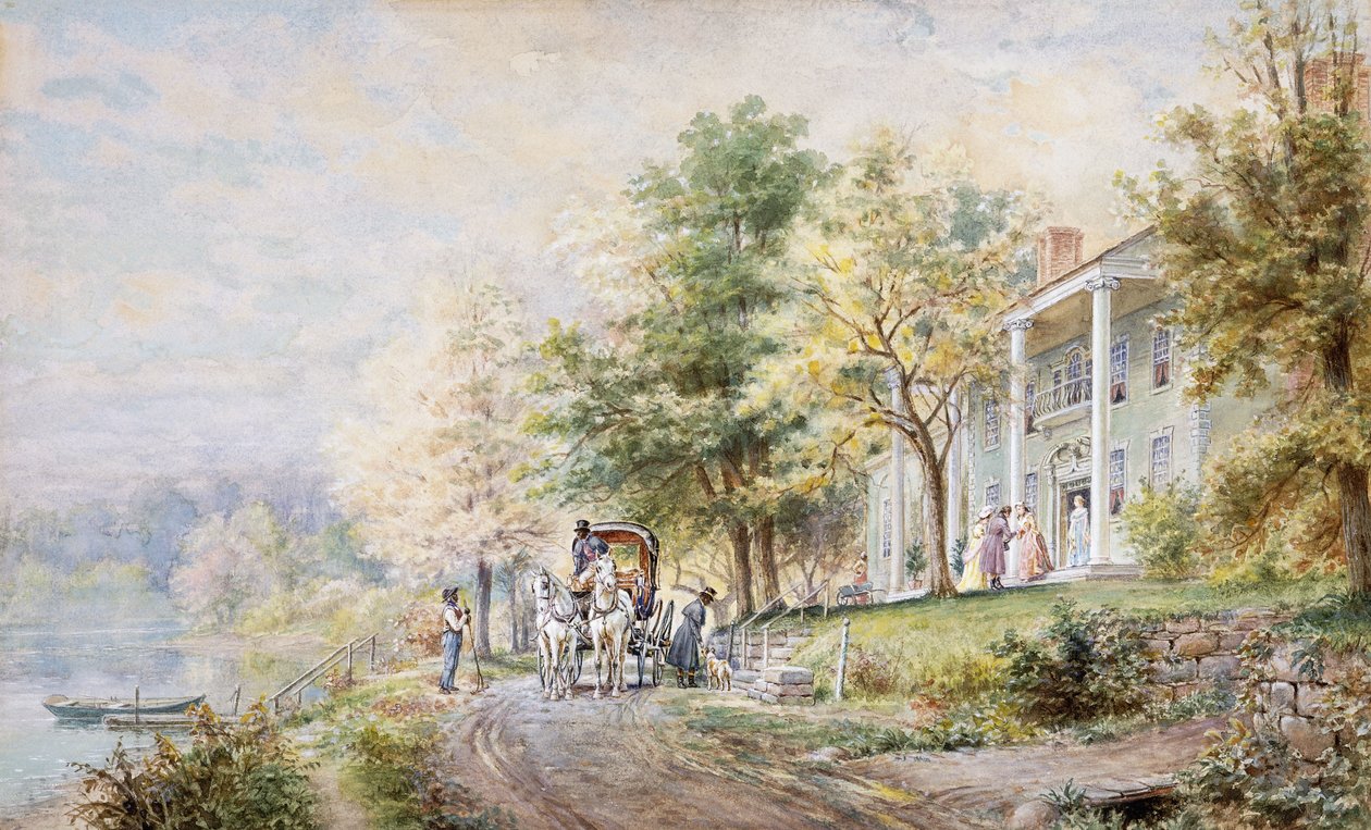 Přijímání hostů, 1898 od Edward Lamson Henry