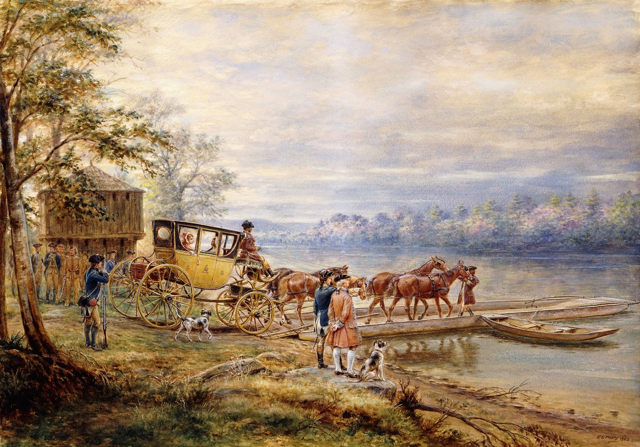 Čekání na trajekt, 1902 od Edward Lamson Henry