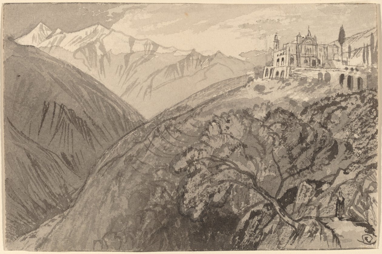 Město na kopci (Svatyně Lampedusa) od Edward Lear