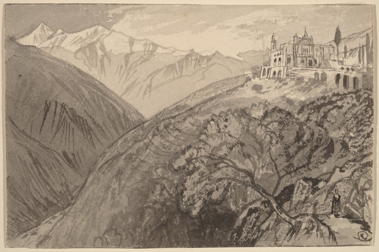 Město na vrcholu kopce (Útočiště Lampedusa) od Edward Lear