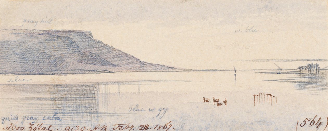 Aboo Zobat; 9:30, 28. února 1867 (564) od Edward Lear