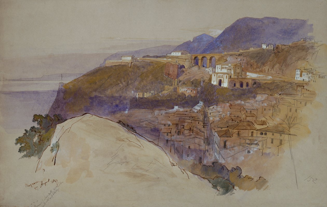Bagnara nad Messinskou úžinou od Edward Lear