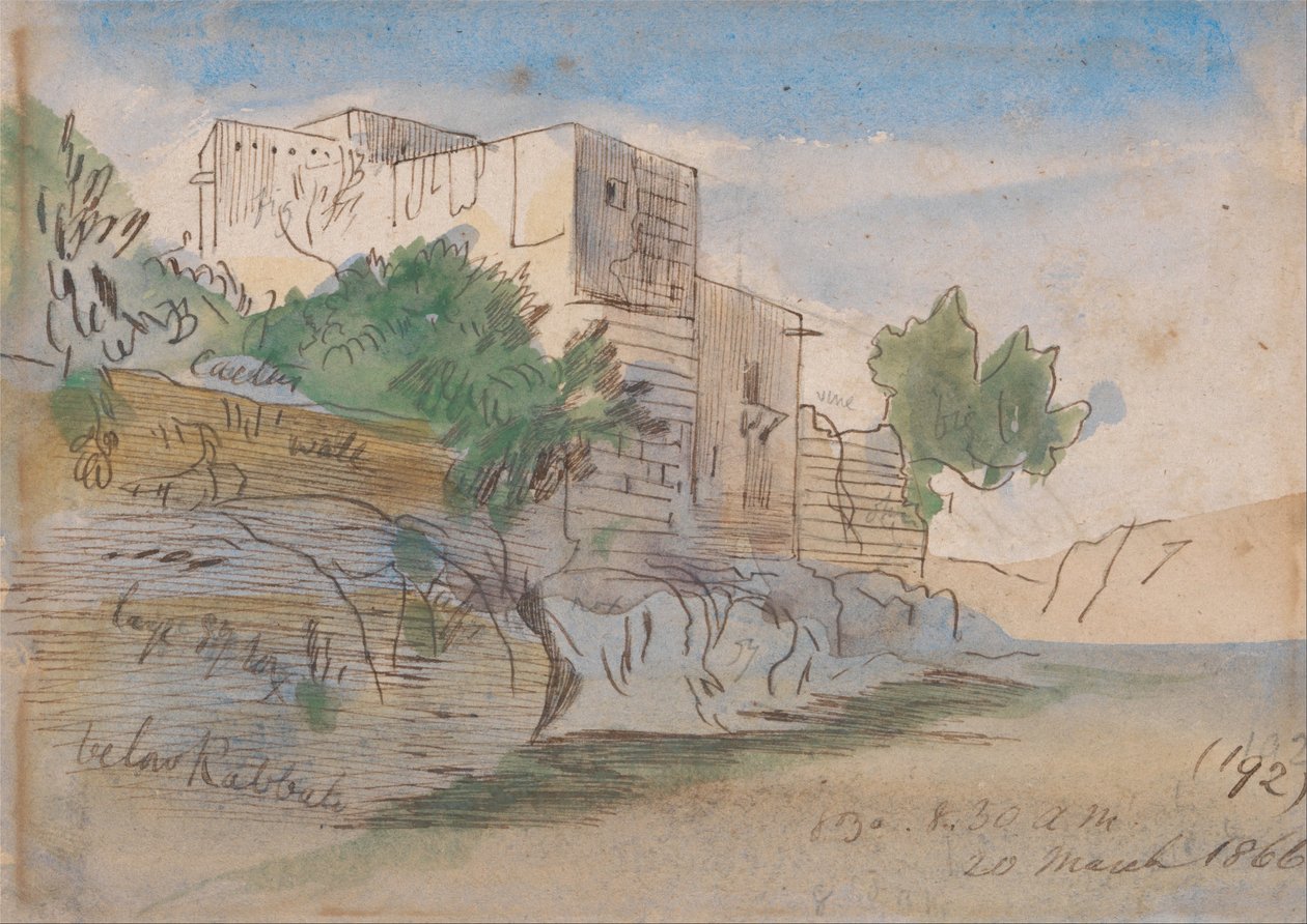 Pod Rabatem, Malta od Edward Lear