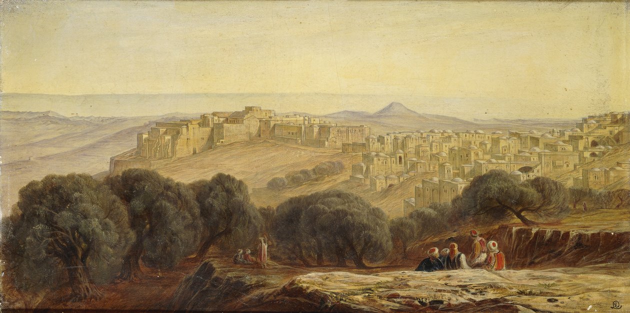 Betlém, 1873 od Edward Lear