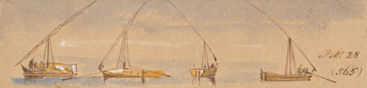 Lodě (dahabeahy); 28. února [1867] (565) od Edward Lear