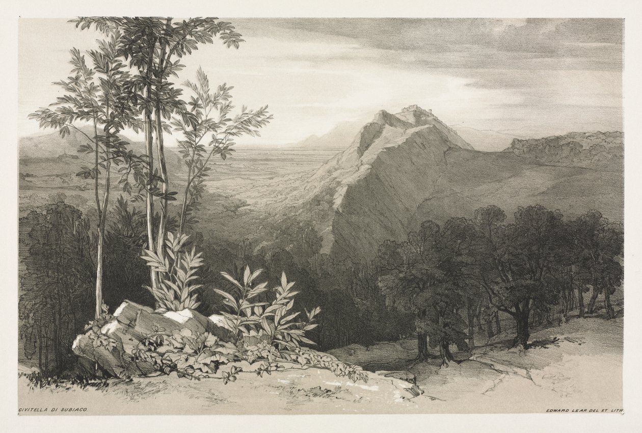 Civitella di Subiaco od Edward Lear