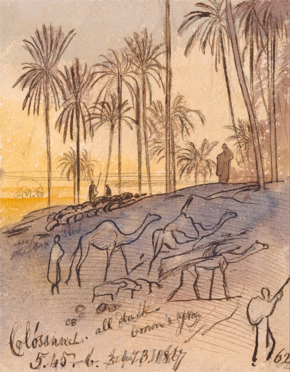 Colósaneh, 17:45 - 18:00, 3. ledna 1867 (62) od Edward Lear