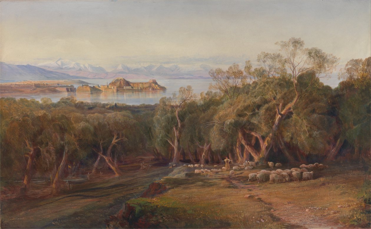 Korfu z Ascensionu od Edward Lear