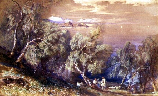 Korfu z výšky nad vesnicí Analipsis od Edward Lear