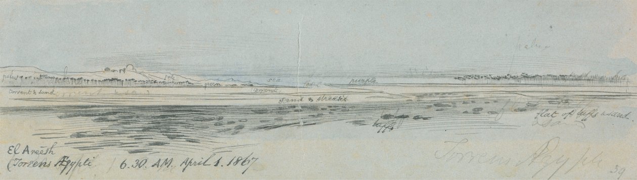 El Areesh (Torrens Aegypti) od Edward Lear