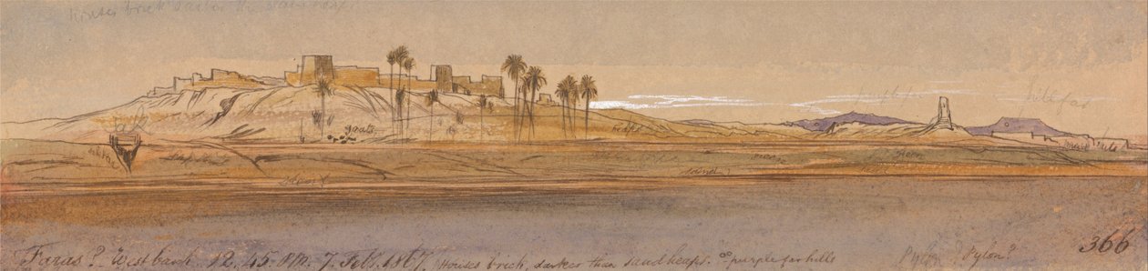 Faras West Bank od Edward Lear