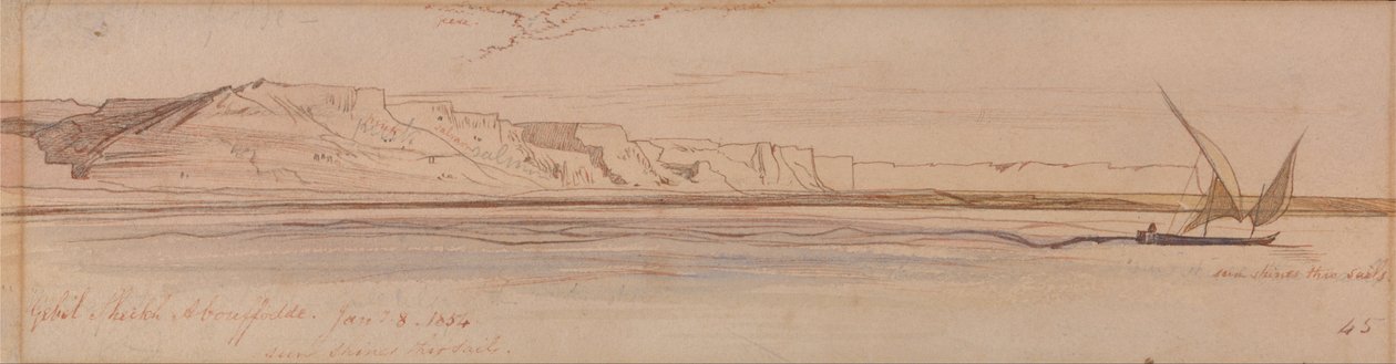 Gebel Sheikh Abu Fodde od Edward Lear