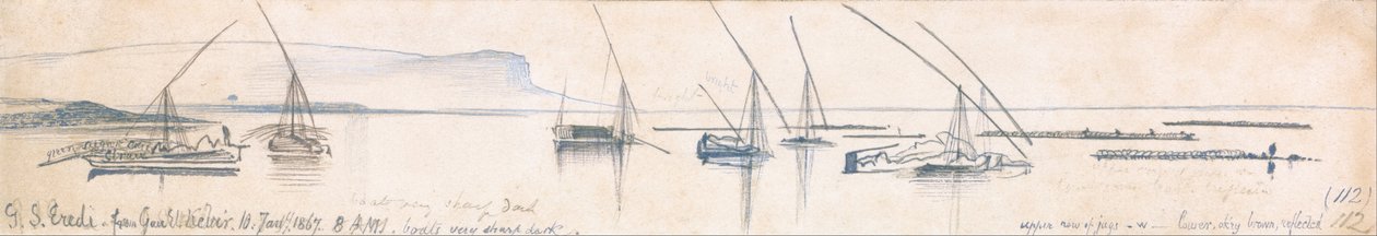 Gebel Sheikh Dědicové z Gau el Kebir od Edward Lear