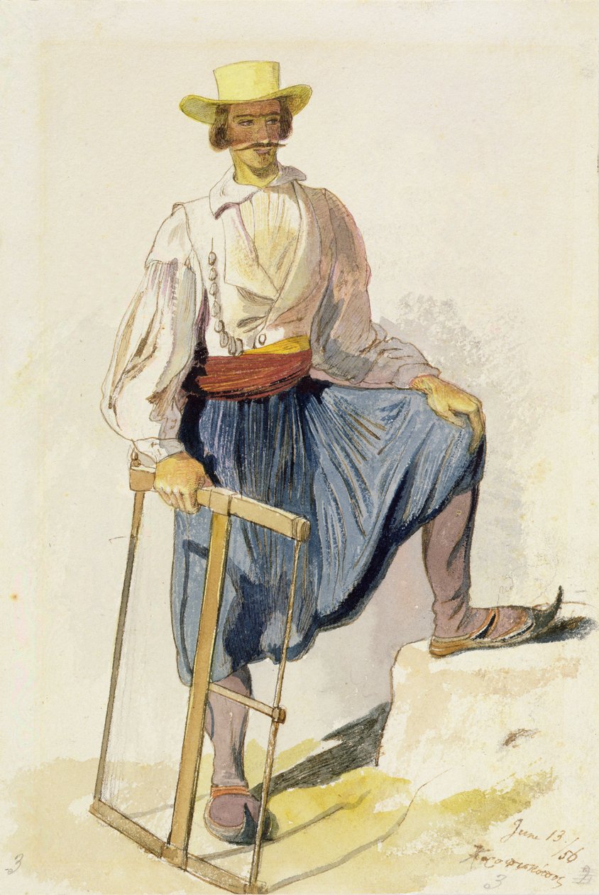 Řecký dřevorubec od Edward Lear