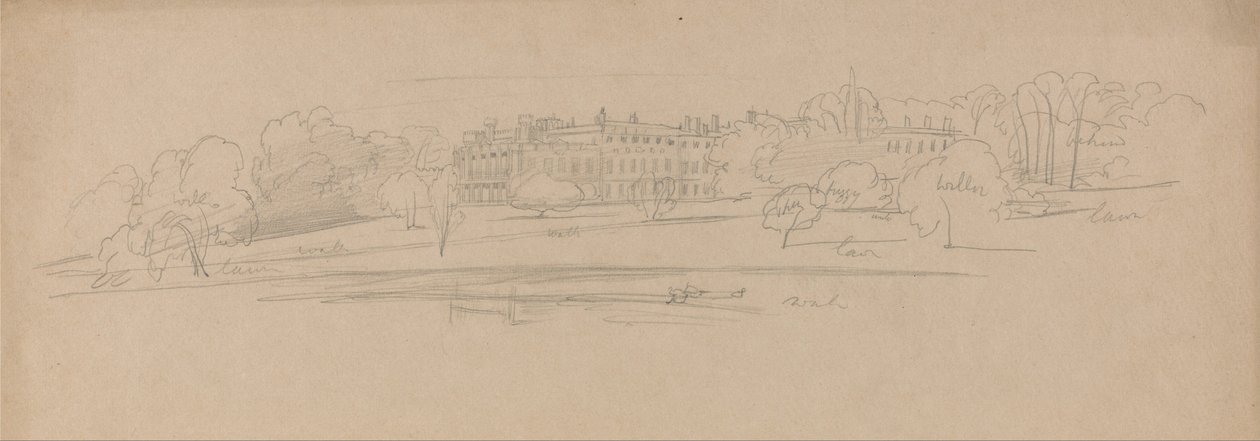 Knowsley Hall od Edward Lear
