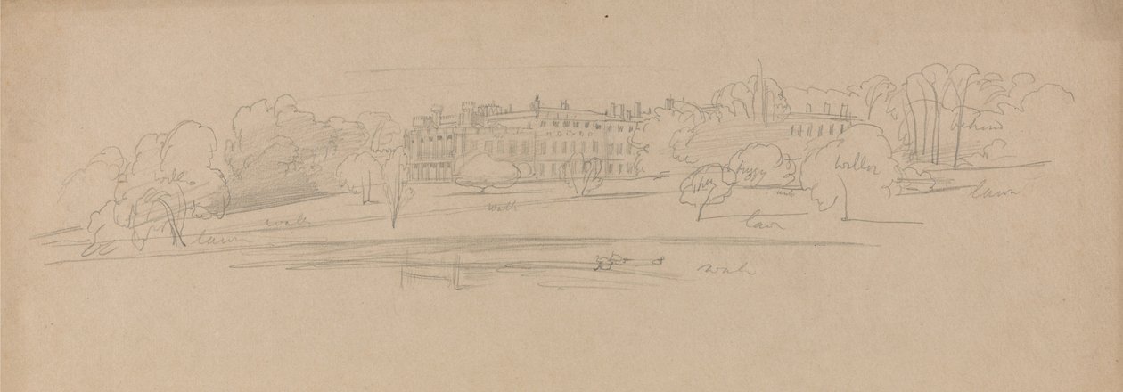 Knowsley Hall od Edward Lear
