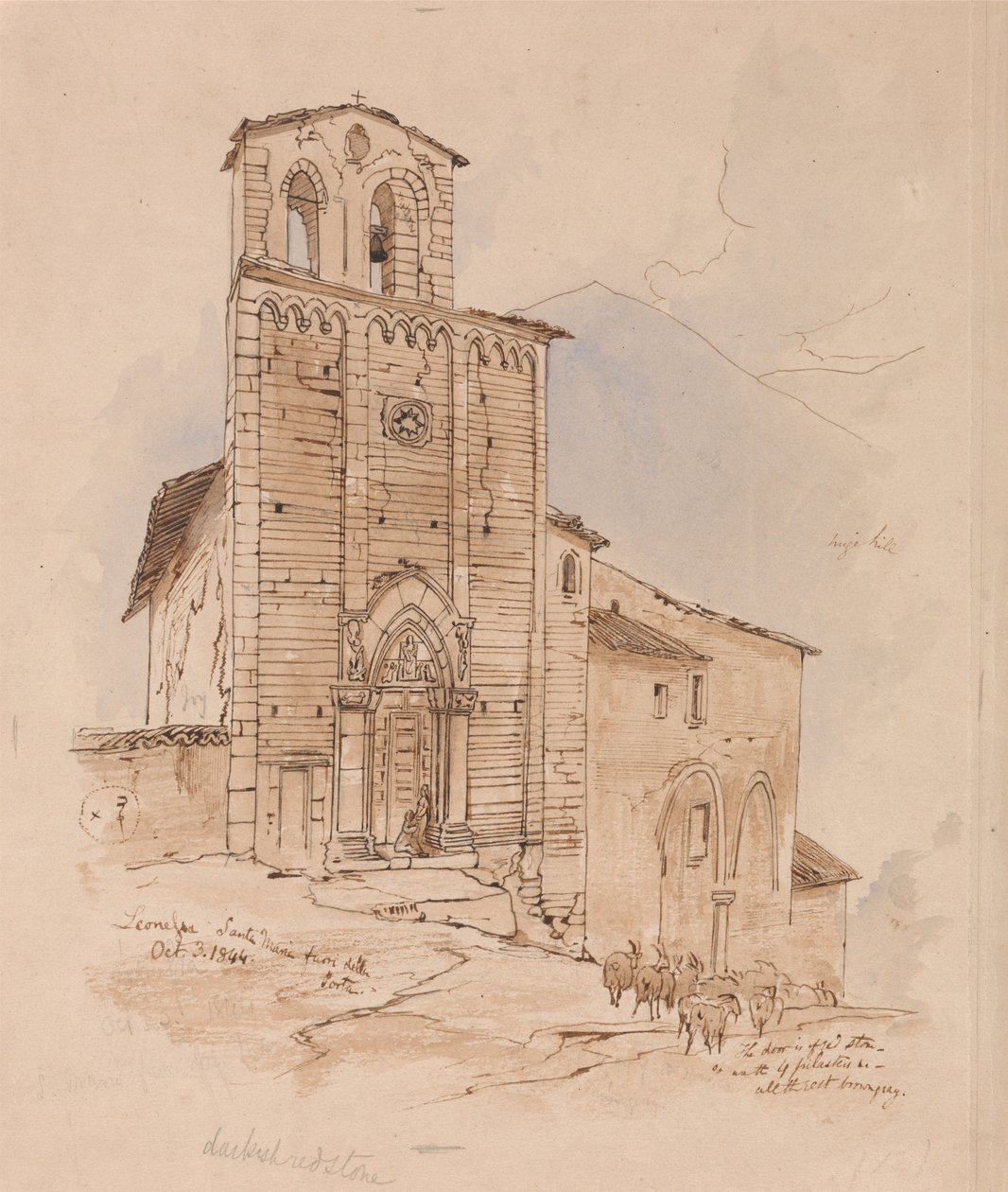 Leonessa, 3. října 1844 od Edward Lear