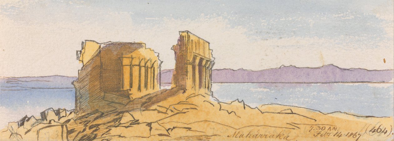 Maharraka, 7:30, 14. února 1867 (464) od Edward Lear
