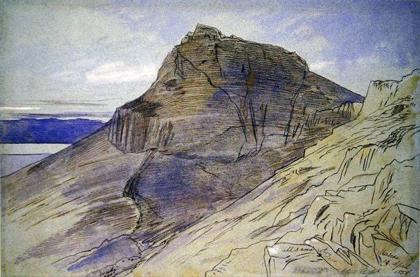 Masada u Mrtvého moře od Edward Lear