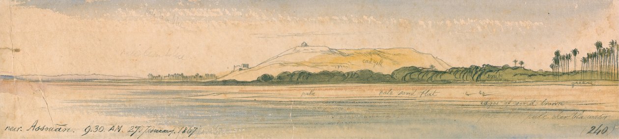 Poblíž Assouan od Edward Lear
