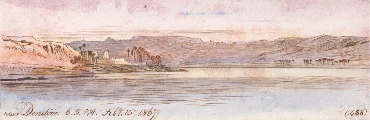 Poblíž Dendour od Edward Lear