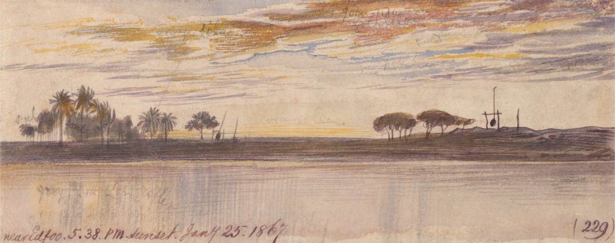Poblíž Edfu od Edward Lear