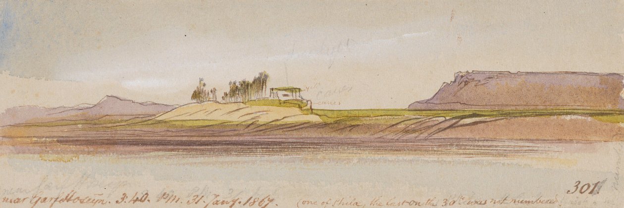 V blízkosti Garf Hoseyn; 31. ledna 1867, 15:40 (301) od Edward Lear