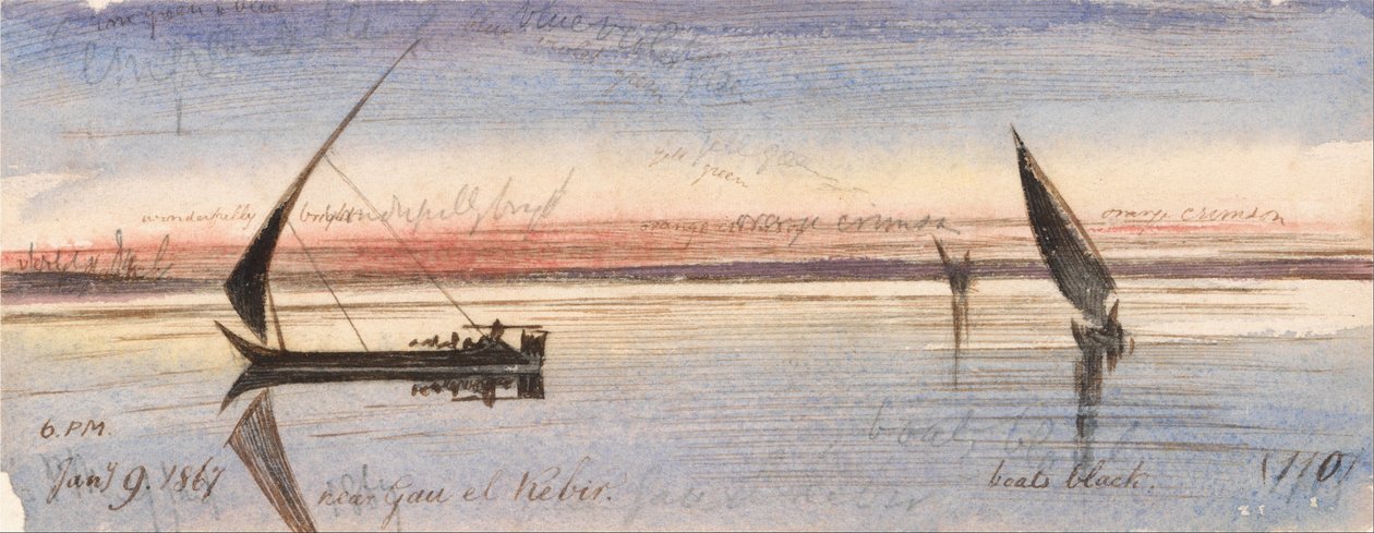 Poblíž Gau el Kebir od Edward Lear