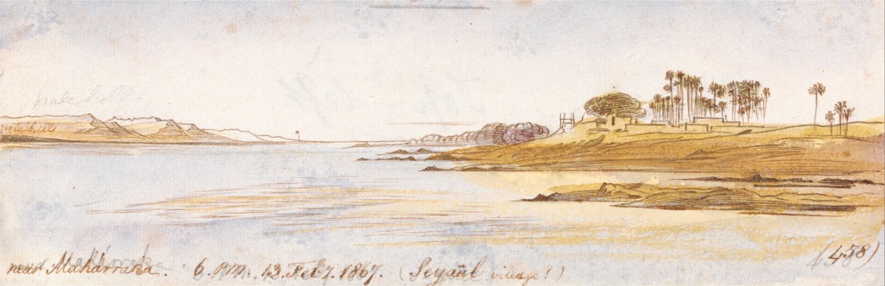 Poblíž Maharraky, 18:00, 13. února 1867 (458) od Edward Lear