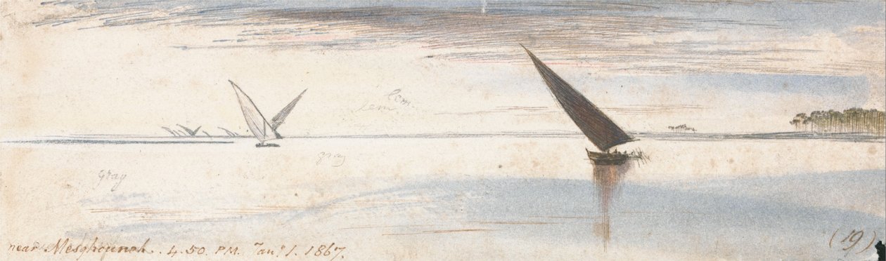 Poblíž Mesghouneh od Edward Lear