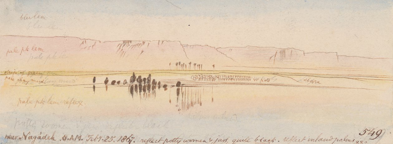 Poblíž Negadehu; 8:00, 25. února 1867 (549) od Edward Lear