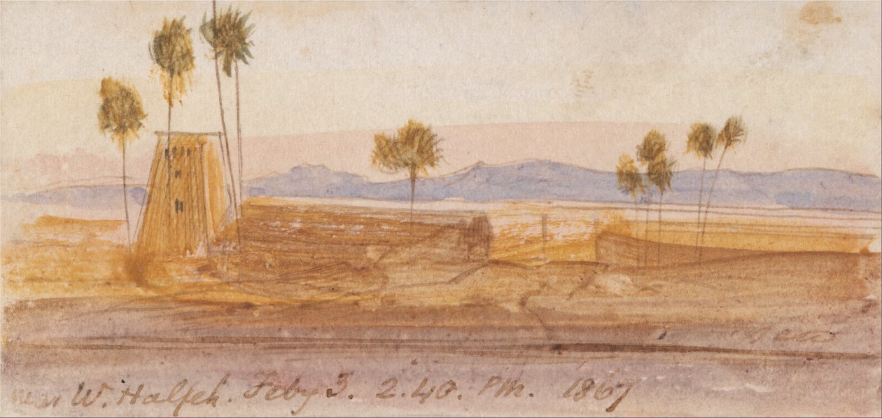 Poblíž Wady Halfeh od Edward Lear