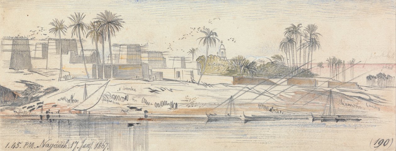 Negadeh, 13:45, 17. ledna 1867 (190) od Edward Lear