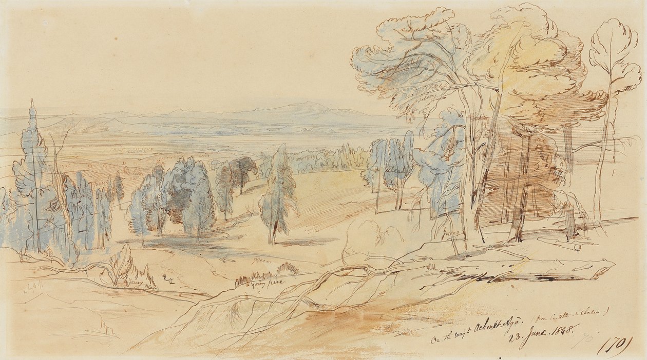 Na cestě do Achmet Aga z Castella a Chalcis, Řecko, 23. června 1848 od Edward Lear