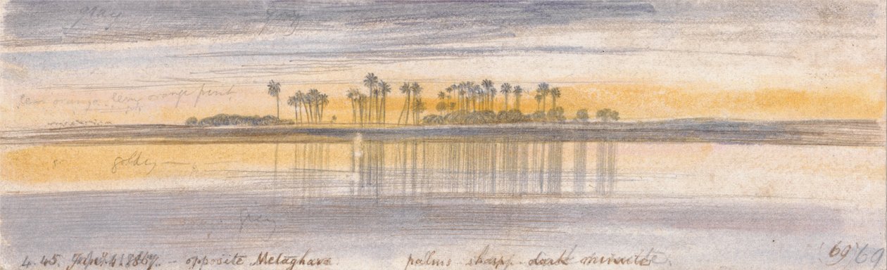 Naproti Melaghaře od Edward Lear