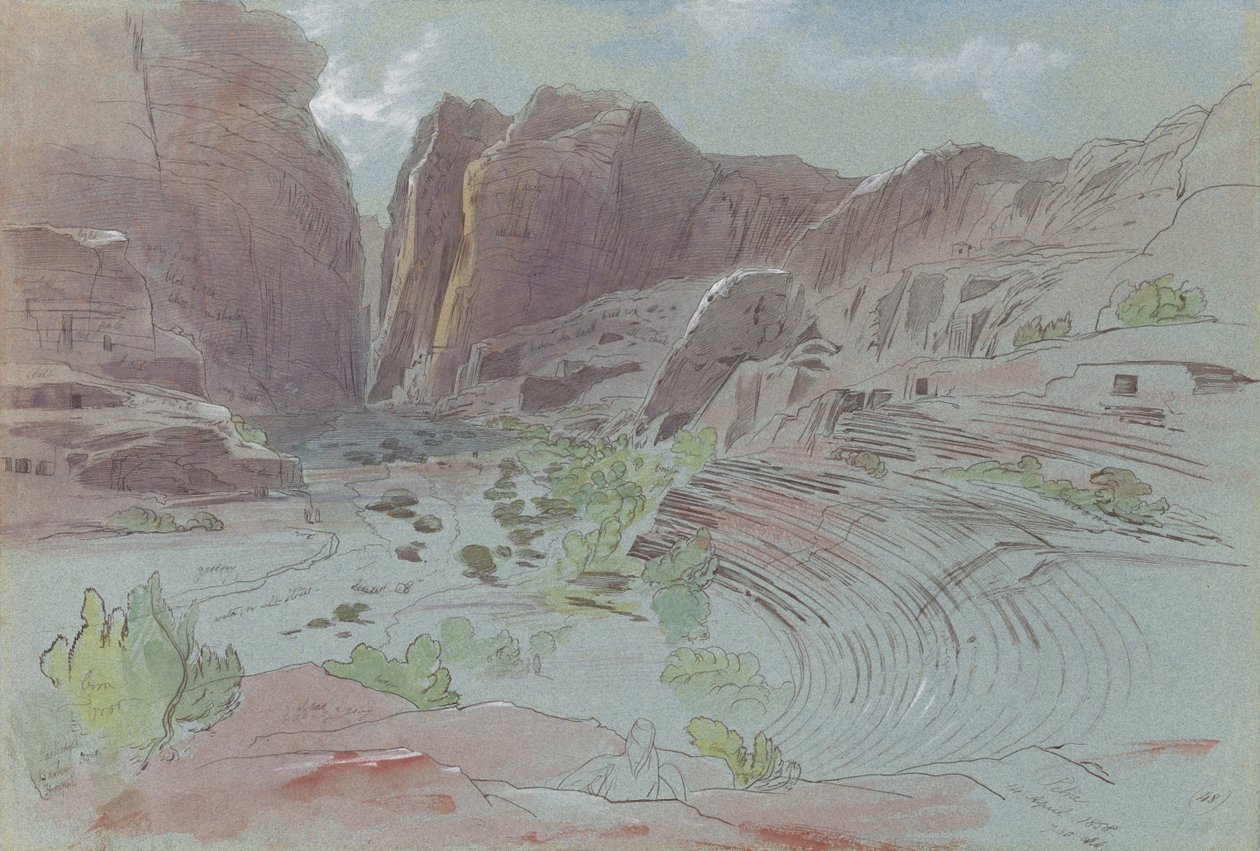Petra, 14. dubna 1858 od Edward Lear