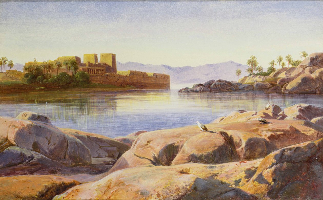 Philae na Nilu od Edward Lear