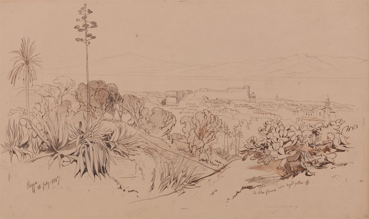 Reggio, 26. července 1847 od Edward Lear