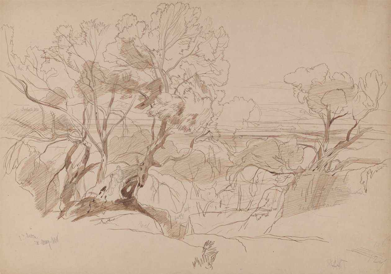 Santa Decca, Korfu, 28. května 1848 (126) od Edward Lear