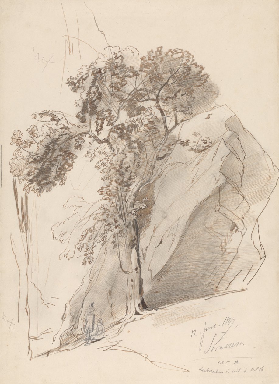 Syrakusy, 12. června 1847 od Edward Lear