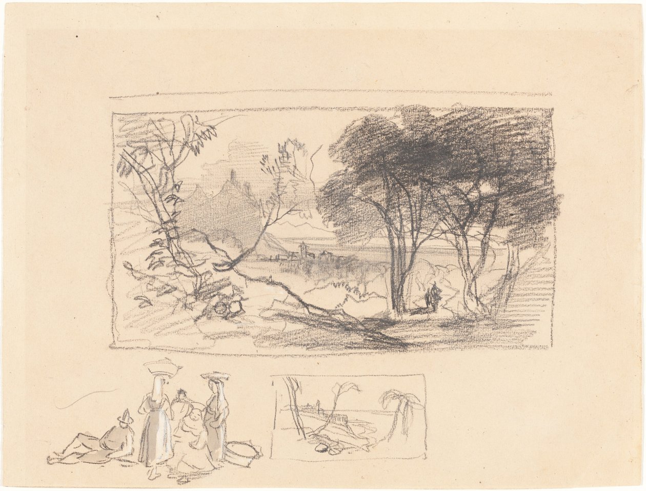 Skici v Itálii [recto] od Edward Lear