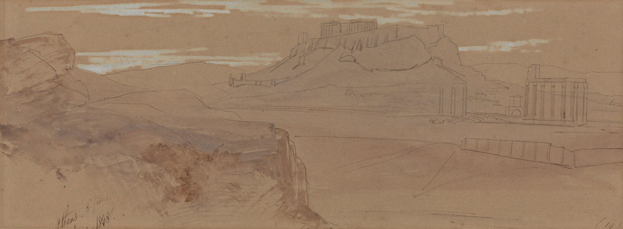 Náčrtky z Atén od Edward Lear