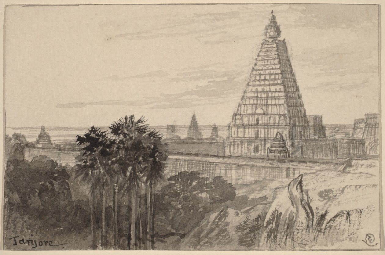 Tanjore, Indie od Edward Lear