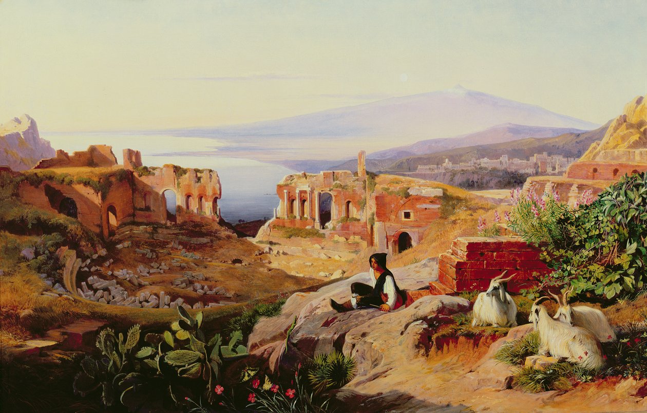 Taormina (olej) od Edward Lear