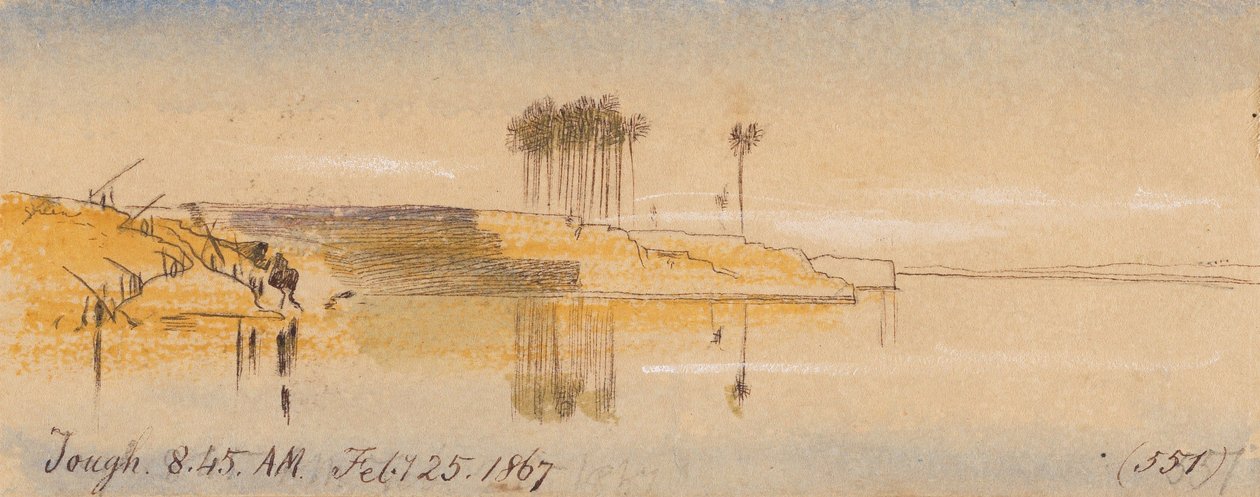 Těžké; 8:45 ráno, 25. února 1867 (551) od Edward Lear